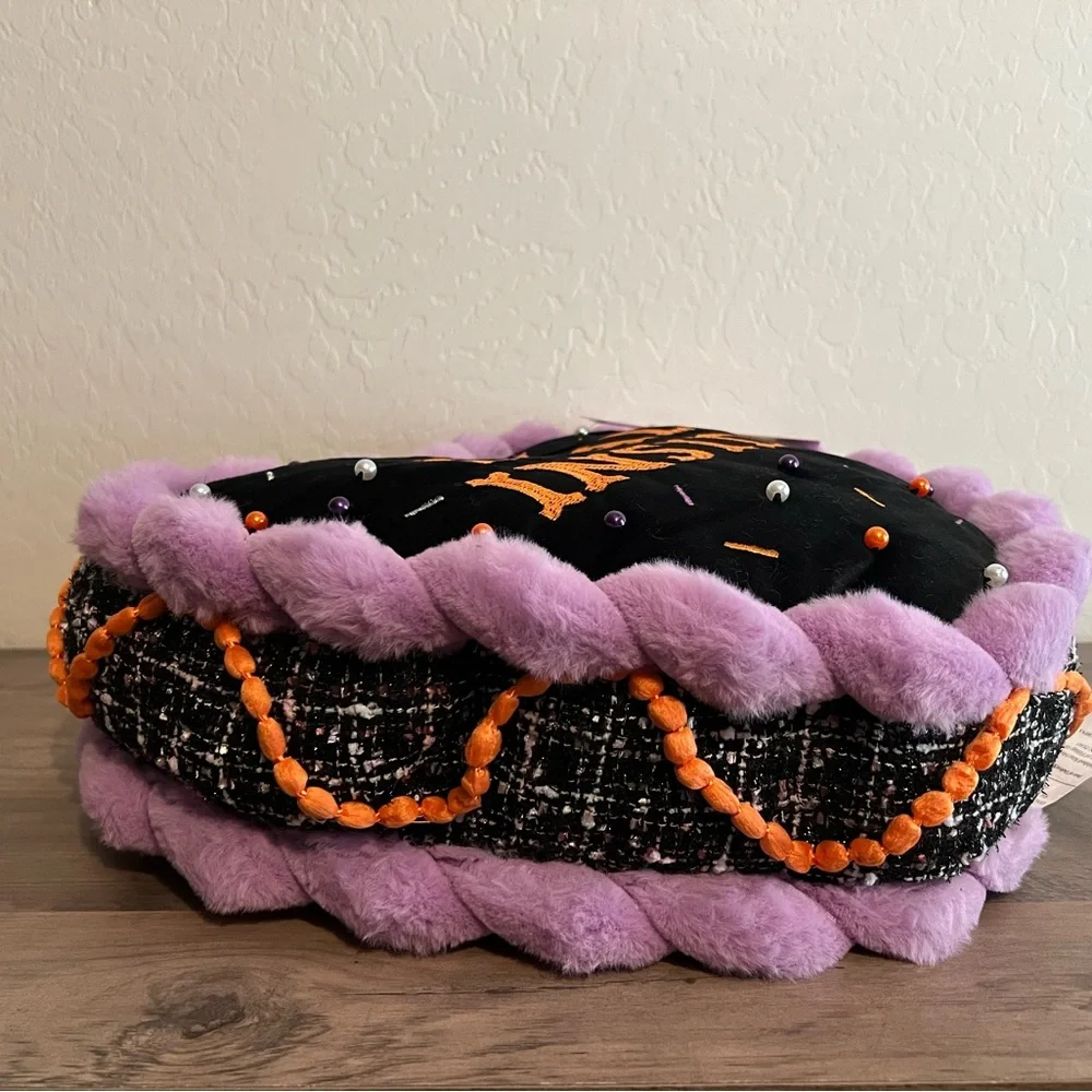 Cupcakes & Cashmere ‘Dead Inside’ Heart Shaped Cake Halloween Pillow